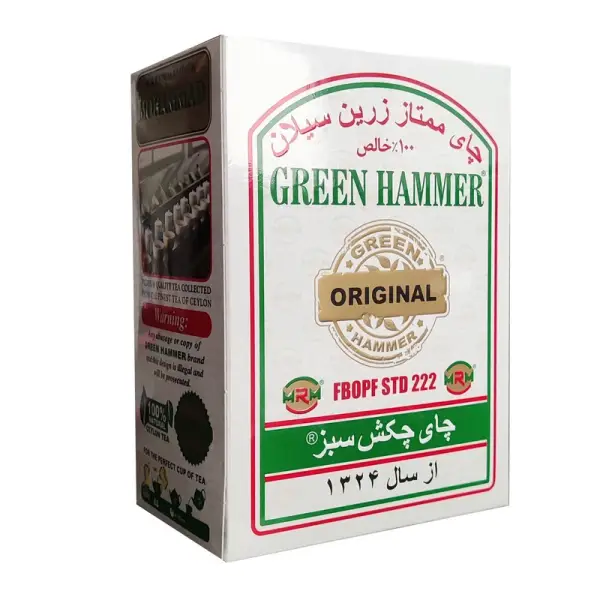چای سیاه ممتاز زرین سیلان چکش سبز - ۵۰۰ گرم