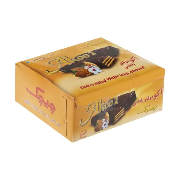 ویفر کوکو چیچک با طعم فندق - ۵۵ گرم بسته ۱۲ عددی
