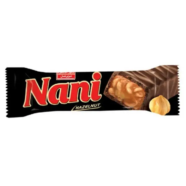 شکلات نانی کارامل و فندوق شیرین عسل - ۴۰ گرم بسته ۲۴ عددی